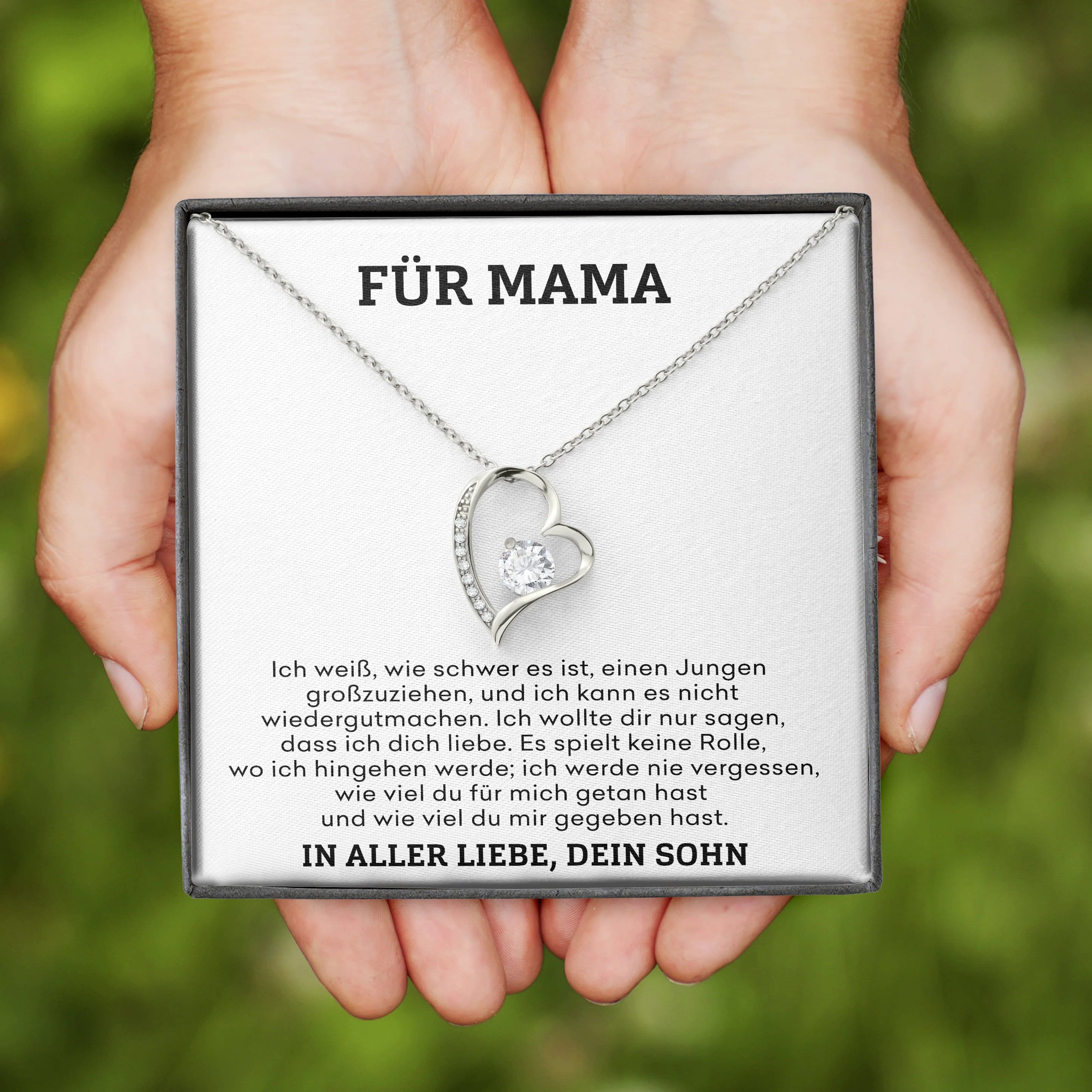 Für Mama – Herzkette mit Bedeutung