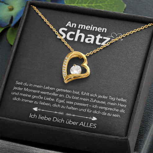 Für meinen Schatz – Herzkette mit Bedeutung