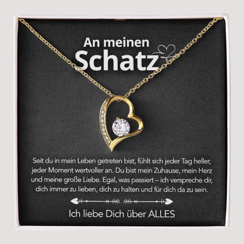 Für meinen Schatz – Herzkette mit Bedeutung
