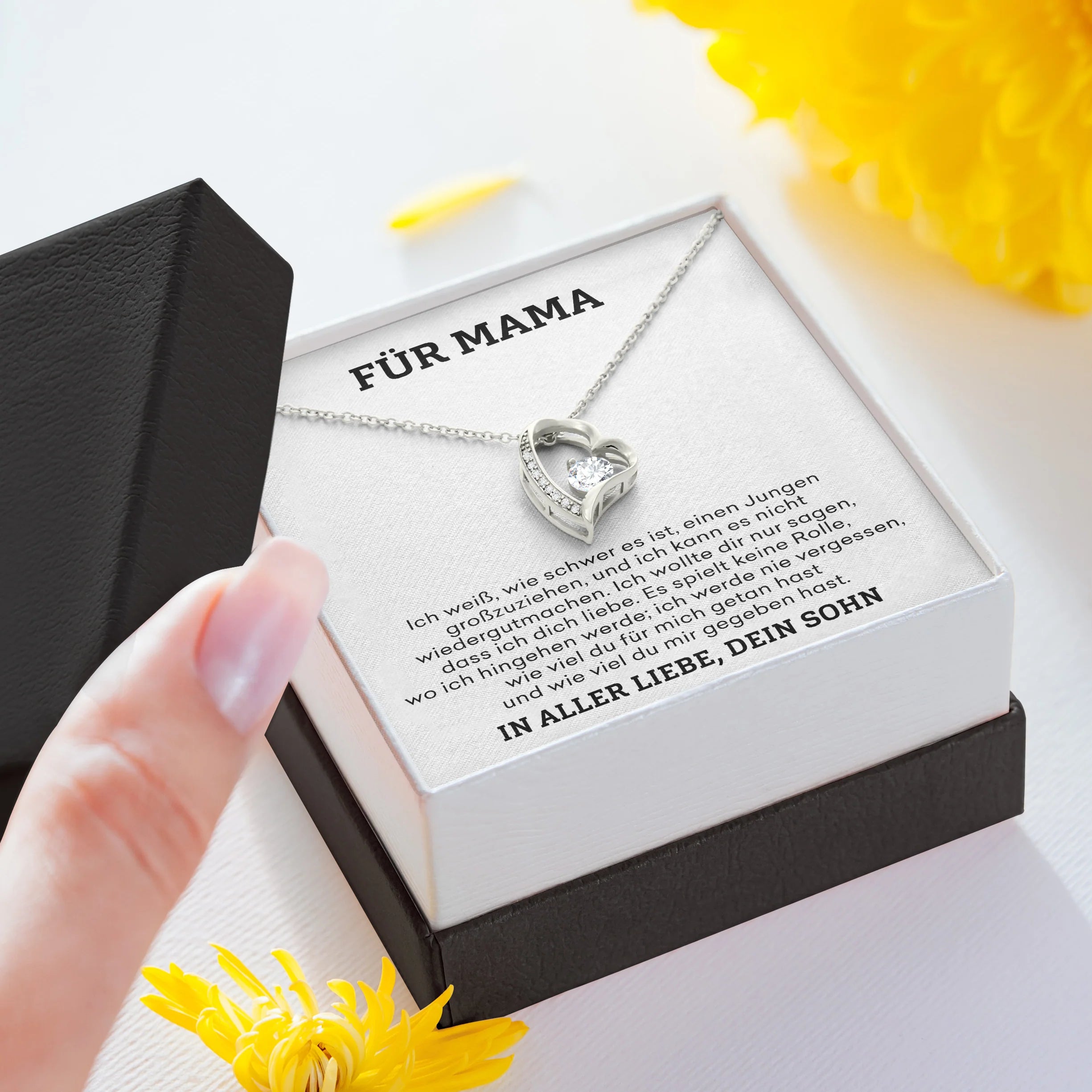Für Mama – Herzkette mit Bedeutung