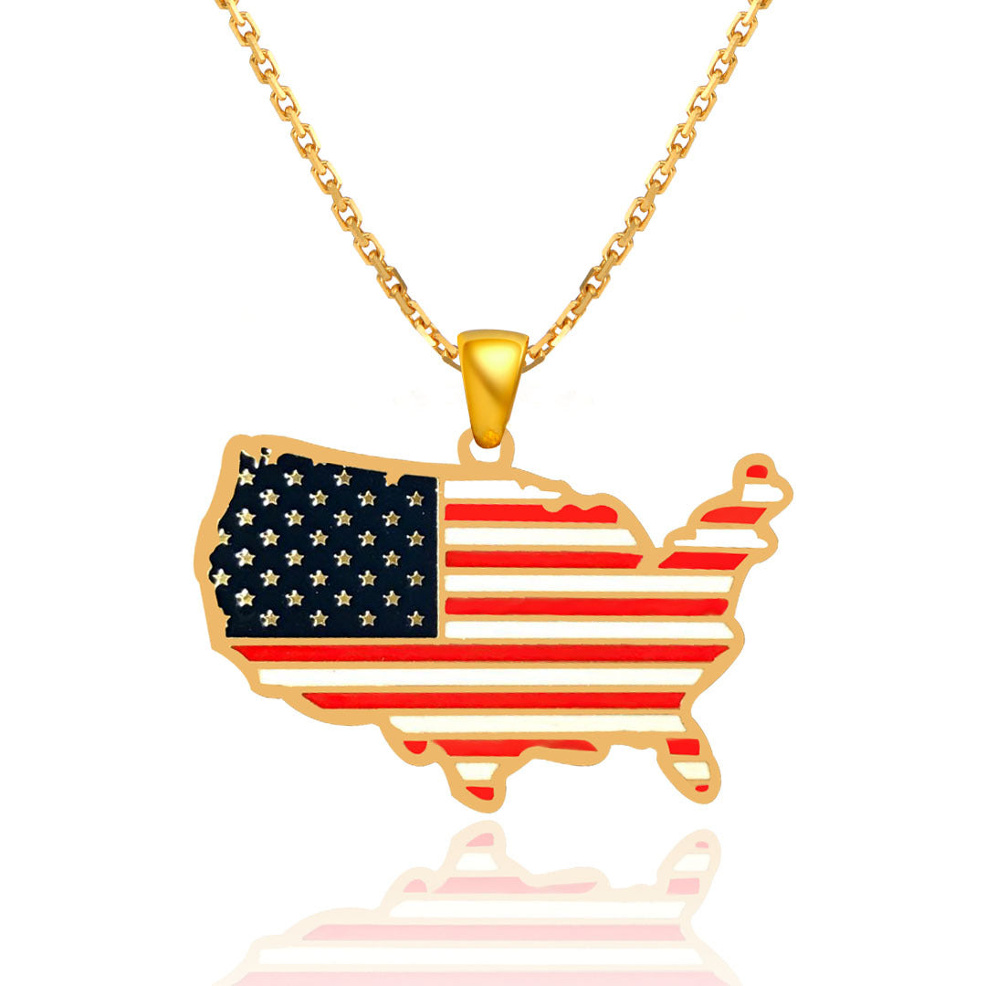 USA – Heimat Halskette